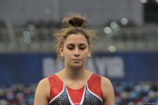 Bakıda keçirilən batut gimnastikası üzrə Dünya Kubokunun ilk günündən maraqlı anlar (FOTO)