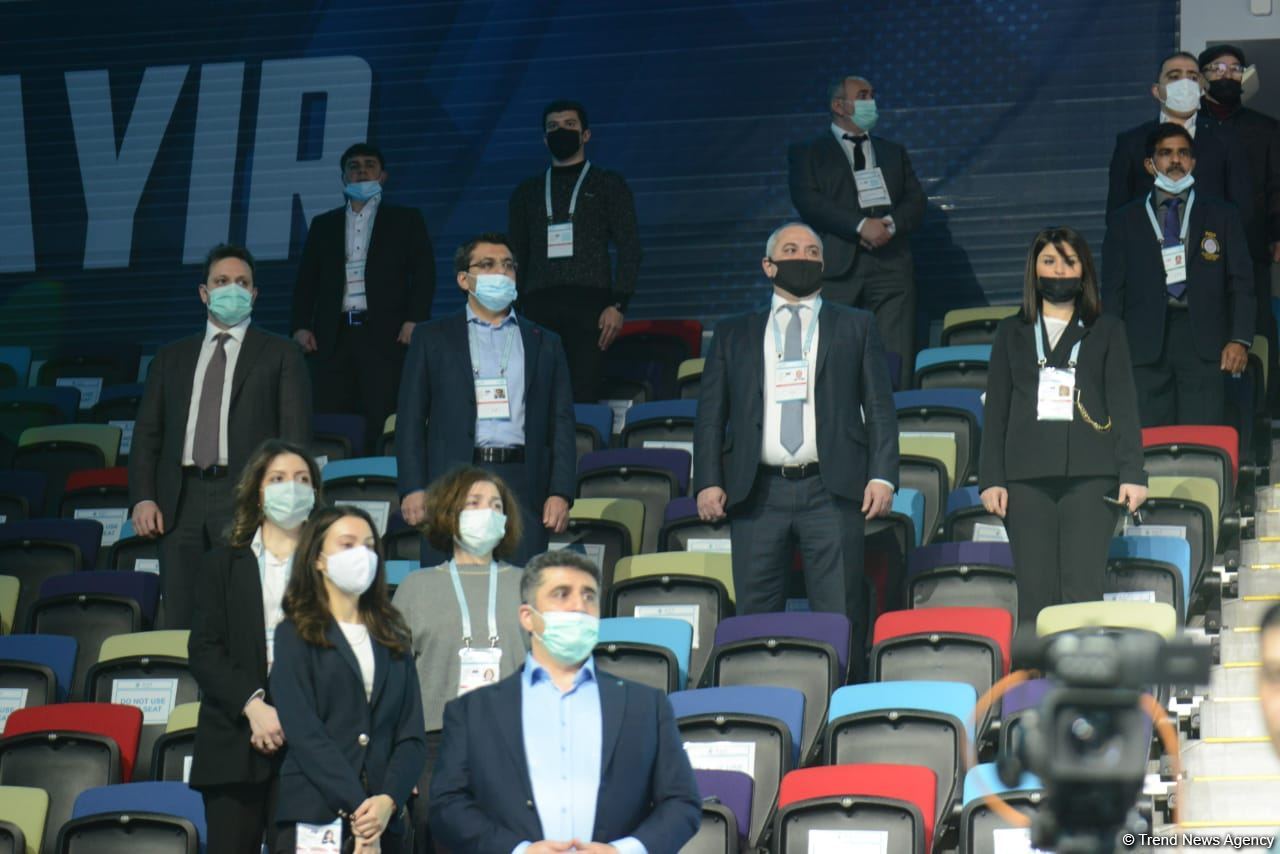 Bakıda batut gimnastikası üzrə Dünya Kubokunun açılış mərasimi keçirilib (FOTO)