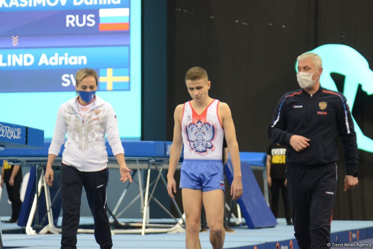 Bakıda batut gimnastikası üzrə Dünya Kubokunun birinci günü start götürüb (FOTO)