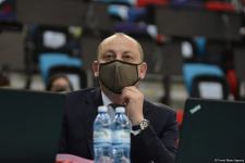 Bakıda batut gimnastikası üzrə Dünya Kubokunun final gününə start verilib (FOTO)