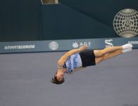 Bakıda batut gimnastikası üzrə Dünya Kubokunun final gününə start verilib (FOTO)