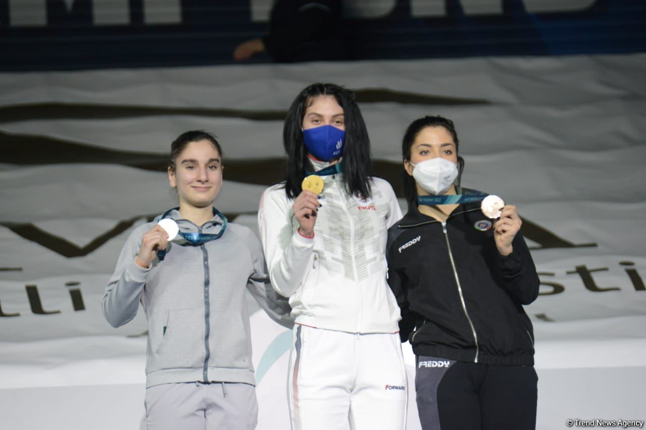 Bakıda batut gimnastikası üzrə Dünya Kubokunun fərdi proqramında qaliblərin mükafatlandırılması mərasimi keçirilib (FOTO)