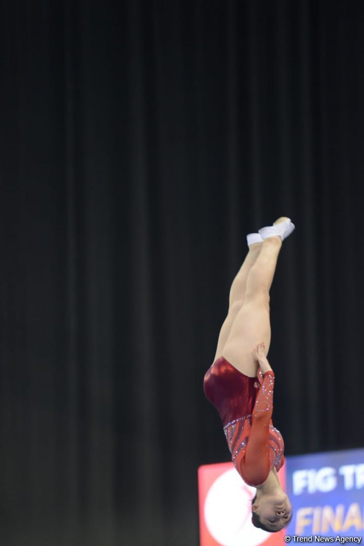 Bakıda batut gimnastikası üzrə Dünya Kubokunun final yarışlarına start verilib (FOTO)