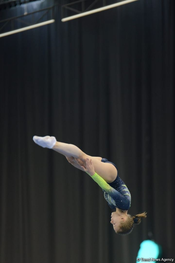 Bakıda batut gimnastikası üzrə Dünya Kubokunun final yarışlarına start verilib (FOTO)