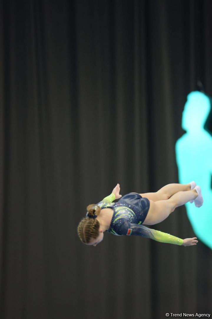 Bakıda batut gimnastikası üzrə Dünya Kubokunun final yarışlarına start verilib (FOTO)