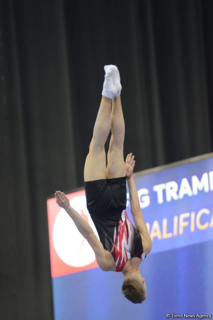 Bakıda batut gimnastikası üzrə Dünya Kubokunun final gününə start verilib (FOTO)