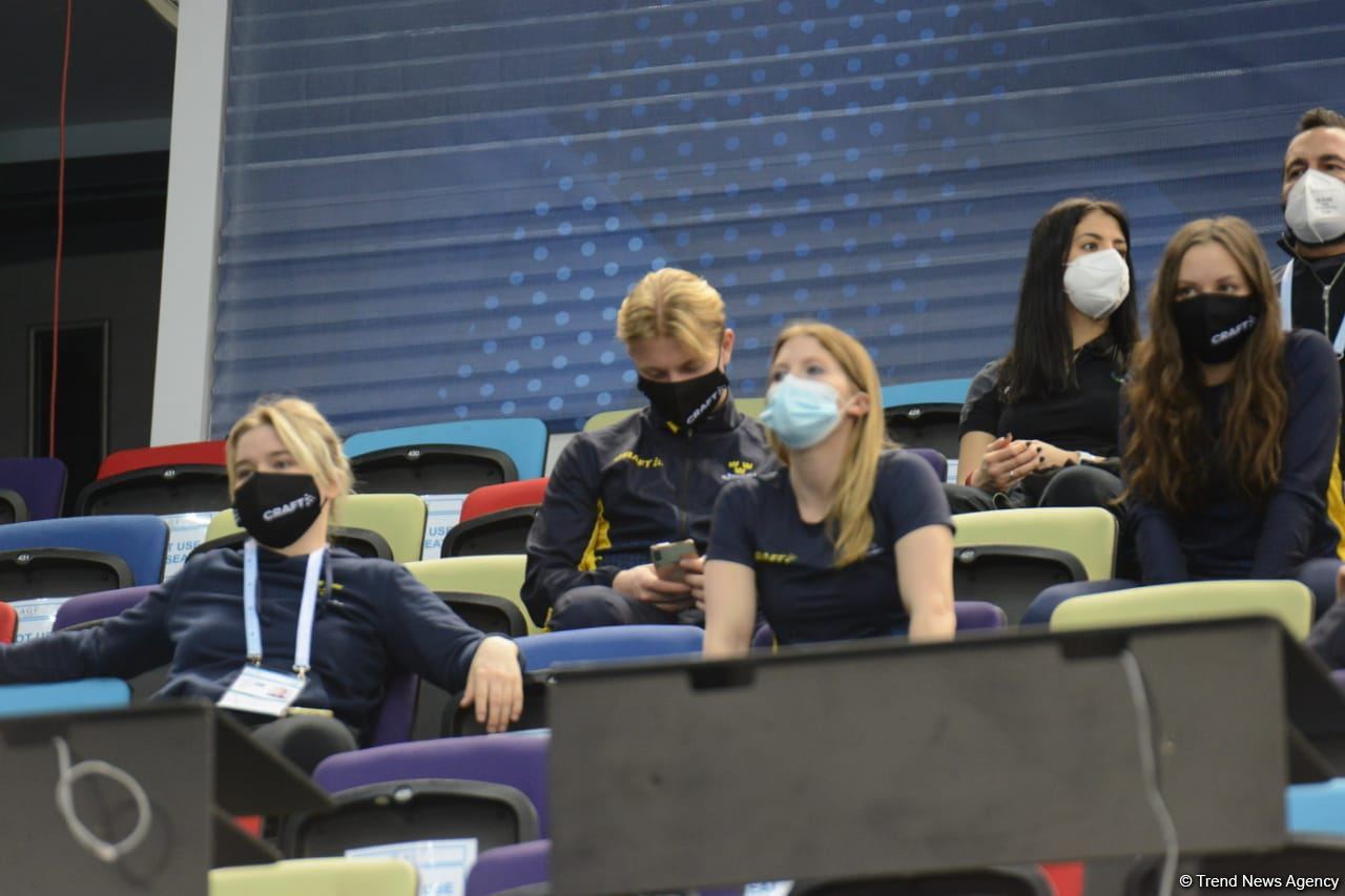 Bakıda batut gimnastikası üzrə Dünya Kubokunun final gününə start verilib (FOTO)
