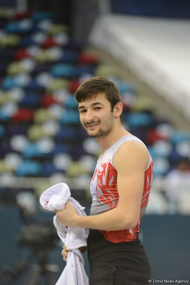 Bakıda batut gimnastikası üzrə Dünya Kubokunun final gününə start verilib (FOTO)
