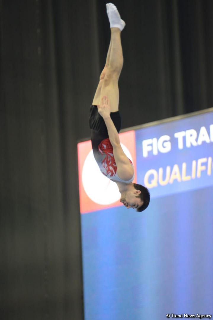 Bakıda batut gimnastikası üzrə Dünya Kubokunun final gününə start verilib (FOTO)