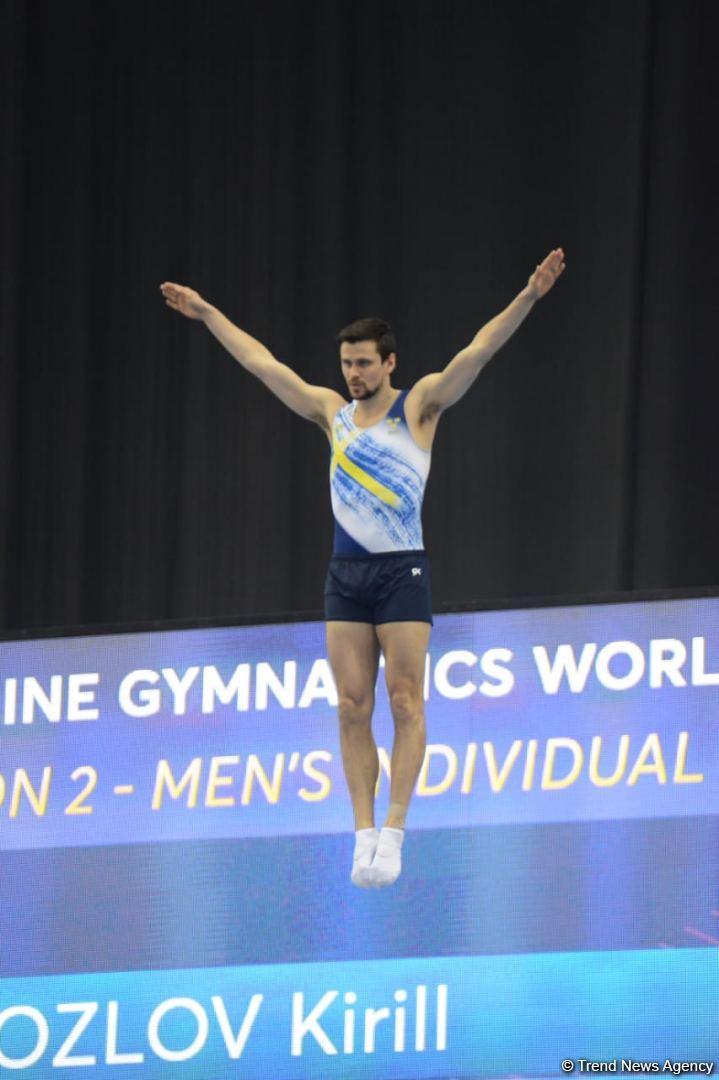 Bakıda batut gimnastikası üzrə Dünya Kubokunun final gününə start verilib (FOTO)