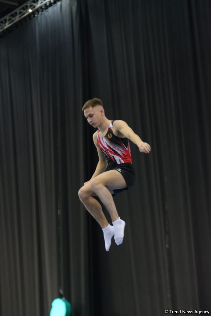 Bakıda batut gimnastikası üzrə Dünya Kubokunun final gününə start verilib (FOTO)