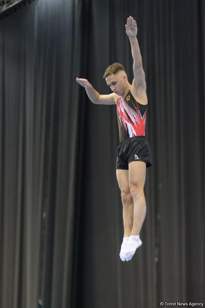 Bakıda batut gimnastikası üzrə Dünya Kubokunun final gününə start verilib (FOTO)