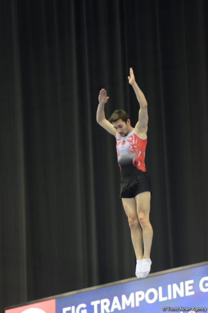 Bakıda batut gimnastikası üzrə Dünya Kubokunun final gününə start verilib (FOTO)
