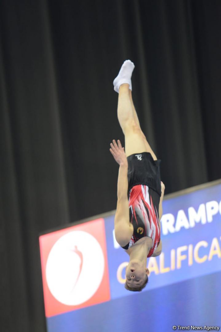 Bakıda batut gimnastikası üzrə Dünya Kubokunun final gününə start verilib (FOTO)