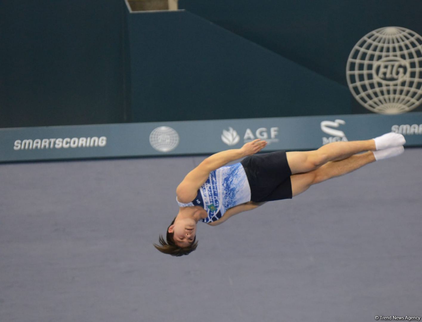Bakıda batut gimnastikası üzrə Dünya Kubokunun final gününə start verilib (FOTO)