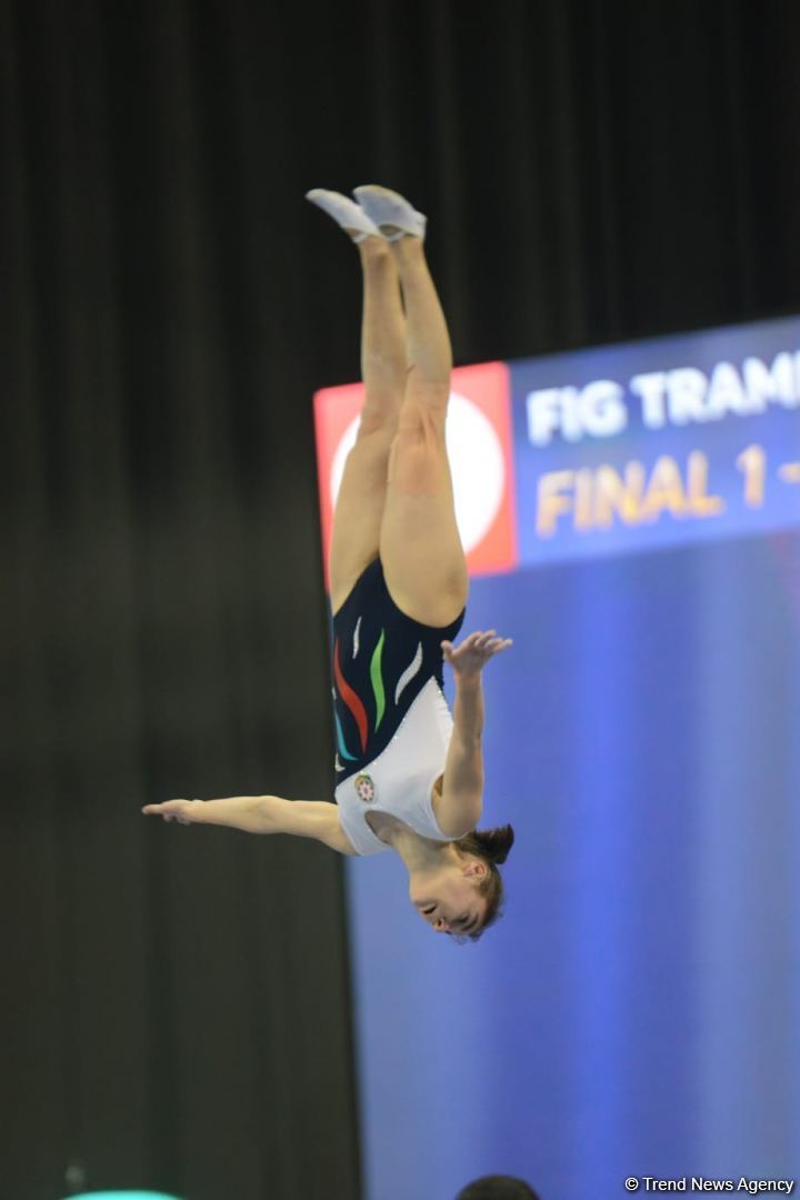 Azərbaycan gimnastı batut gimnastikası üzrə Dünya Kubokunun gümüş medalını qazanıb (FOTO)