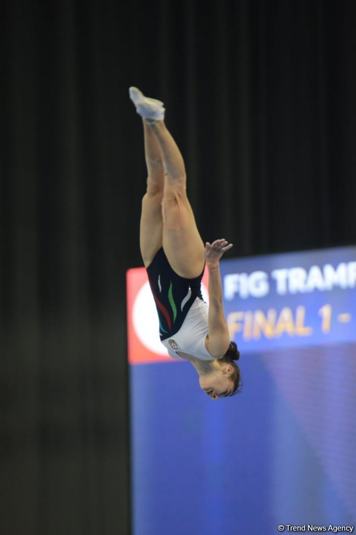Azərbaycan gimnastı batut gimnastikası üzrə Dünya Kubokunun gümüş medalını qazanıb (FOTO)