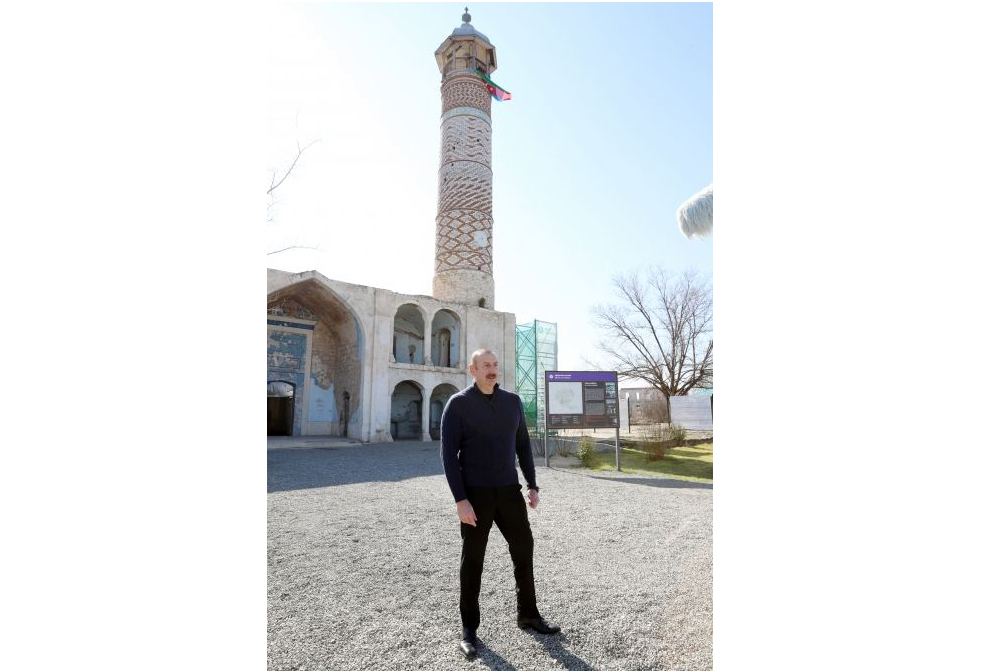 Prezident İlham Əliyev: Mart ayından başlayaraq Ağdam Cümə məscidində təmir-bərpa işlərinə start veriləcək