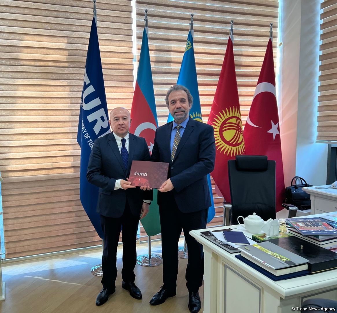 Trend BİA rəhbərliyi TÜRKPA baş katibi ilə görüşüb (FOTO)