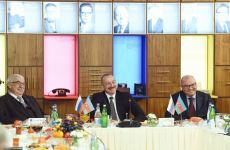 Prezident İlham Əliyev və Birinci xanım Mehriban Əliyeva Rusiyanın aparıcı kütləvi informasiya vasitələrinin rəhbərləri ilə görüşüblər (YENİLƏNİB) (FOTO/VİDEO)