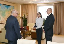 Prezident İlham Əliyev və Birinci xanım Mehriban Əliyeva Rusiyanın aparıcı kütləvi informasiya vasitələrinin rəhbərləri ilə görüşüblər (YENİLƏNİB) (FOTO/VİDEO)