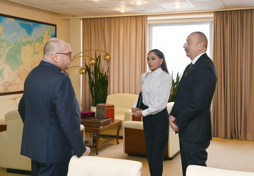 Prezident İlham Əliyev və Birinci xanım Mehriban Əliyeva Rusiyanın aparıcı kütləvi informasiya vasitələrinin rəhbərləri ilə görüşüblər (YENİLƏNİB) (FOTO/VİDEO)