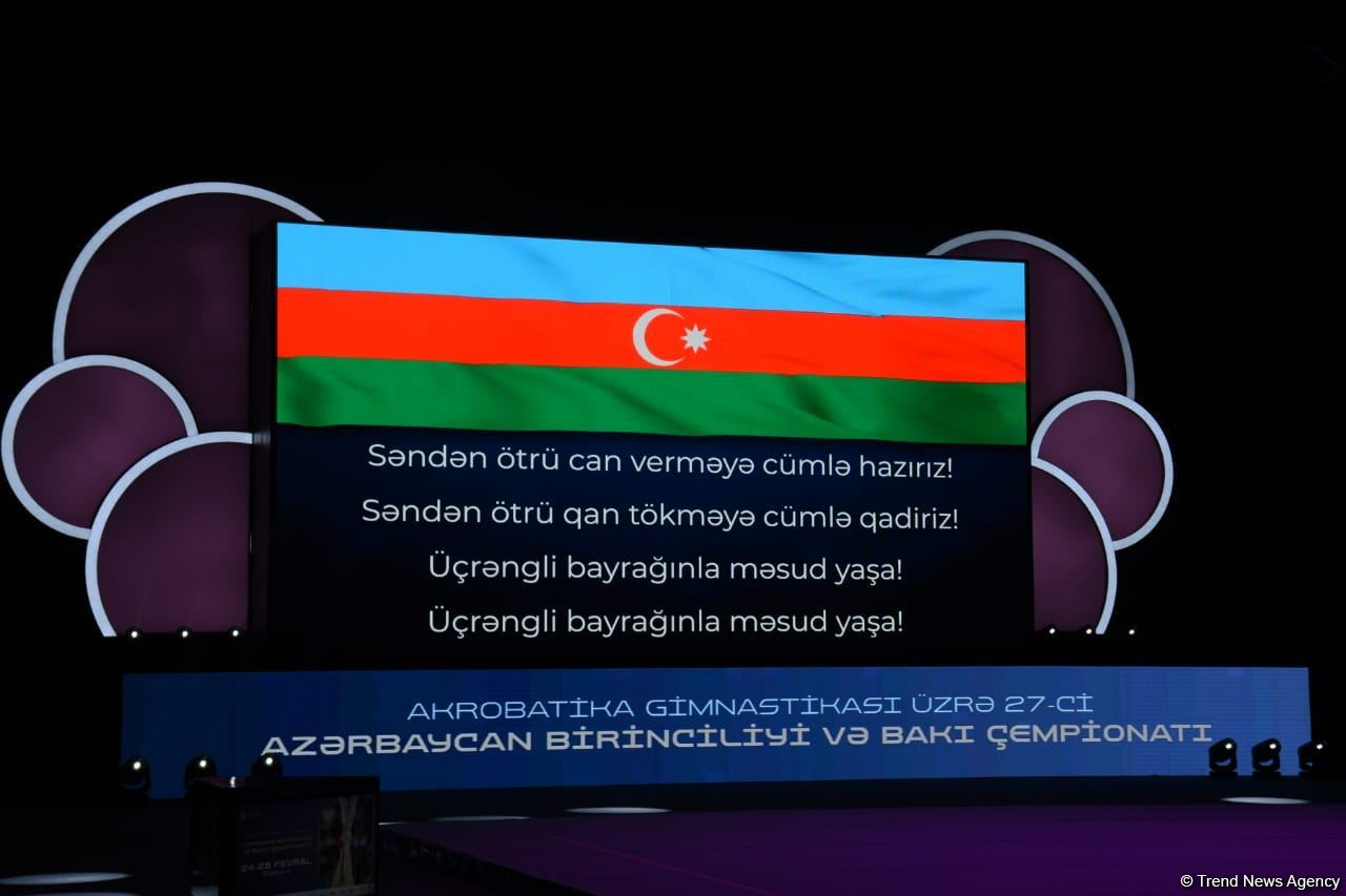 Bakıda akrobatika gimnastikası üzrə 27-ci Azərbaycan Birinciliyi və Bakı Çempionatı start götürüb (FOTO)