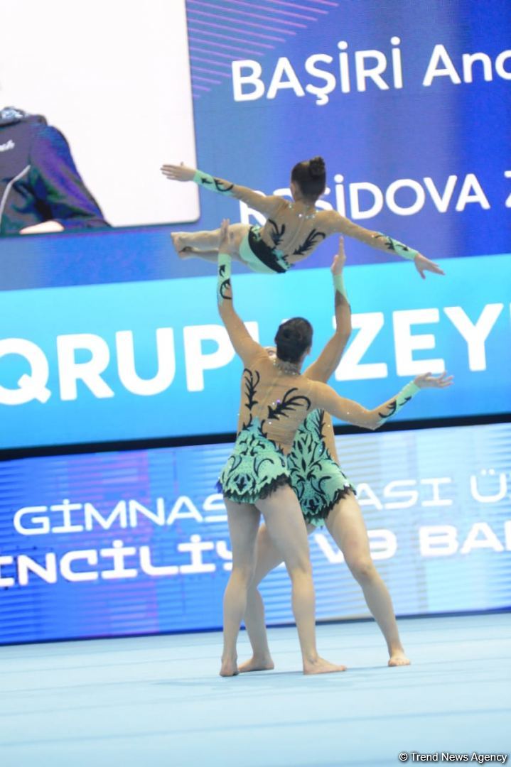 Bakıda akrobatika gimnastikası üzrə 27-ci Azərbaycan Birinciliyi və Bakı Çempionatı start götürüb (FOTO)