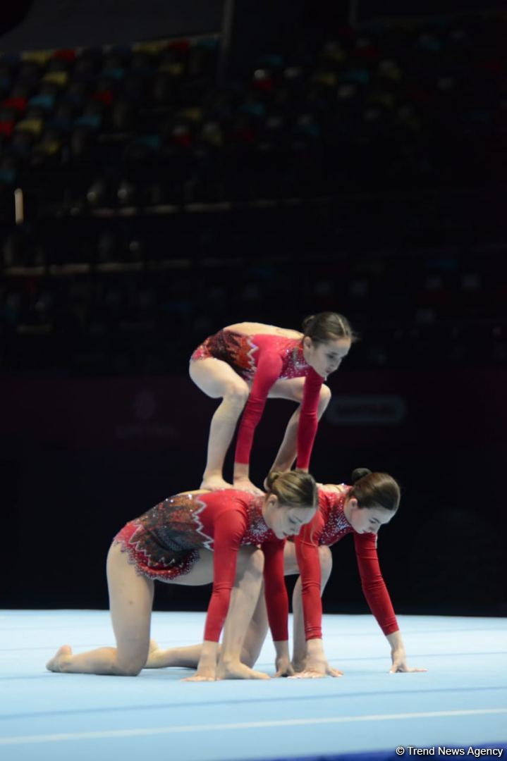 Bakıda akrobatika gimnastikası üzrə 27-ci Azərbaycan Birinciliyi və Bakı Çempionatı start götürüb (FOTO)