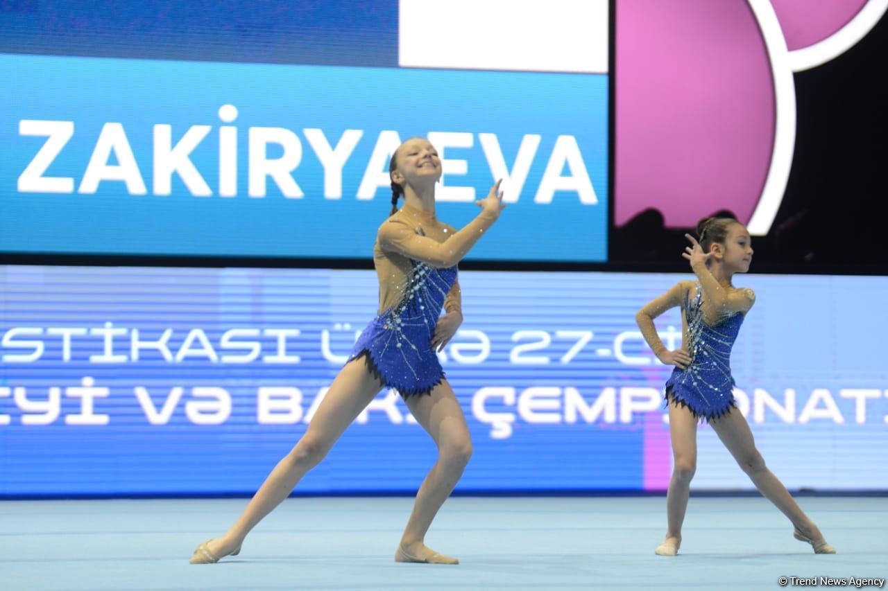 Bakıda akrobatika gimnastikası üzrə 27-ci Azərbaycan Birinciliyi və Bakı Çempionatı start götürüb (FOTO)