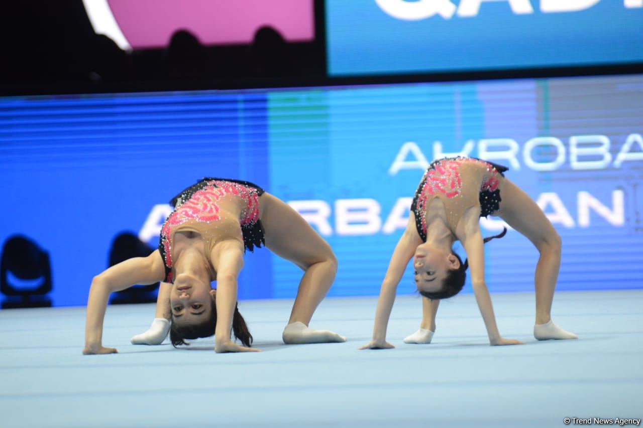 Bakıda akrobatika gimnastikası üzrə 27-ci Azərbaycan Birinciliyi və Bakı Çempionatı start götürüb (FOTO)