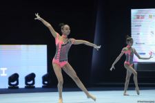 Milli Gimnastika Arenasında akrobatika gimnastikası üzrə 27-ci Azərbaycan Birinciliyi və Bakı Çempionatının final günü start götürüb (FOTO)