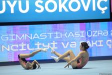 Milli Gimnastika Arenasında akrobatika gimnastikası üzrə 27-ci Azərbaycan Birinciliyi və Bakı Çempionatının final günü start götürüb (FOTO)