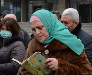 Azərbaycan ictimaiyyəti "Ana harayı" abidəsini ziyarət edir (FOTO/VİDEO)