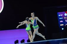 Bakıda akrobatika gimnastikası üzrə 12-ci Dünya Yaş Qrupları Yarışlarının birinci günündən gözəl anlar (FOTO)