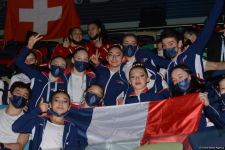 Bakıda akrobatika gimnastikası üzrə 12-ci Dünya Yaş Qrupları Yarışlarının birinci günündən gözəl anlar (FOTO)