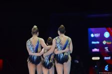 Bakıda akrobatika gimnastikası üzrə 12-ci Dünya Yaş Qrupları Yarışlarının birinci günündən gözəl anlar (FOTO)