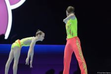 Bakıda Akrobatika Gimnastikası üzrə 12-ci Dünya Yaş Qrupları Yarışlarının birinci günü start götürüb (FOTO)