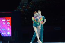 Bakıda Akrobatika Gimnastikası üzrə 12-ci Dünya Yaş Qrupları Yarışlarının birinci günü start götürüb (FOTO)