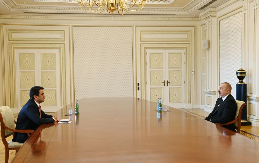 Prezident İlham Əliyev Tacikistan Respublikası Ali Məclisi Milli Məclisinin sədrini qəbul edib (YENİLƏNİB)
