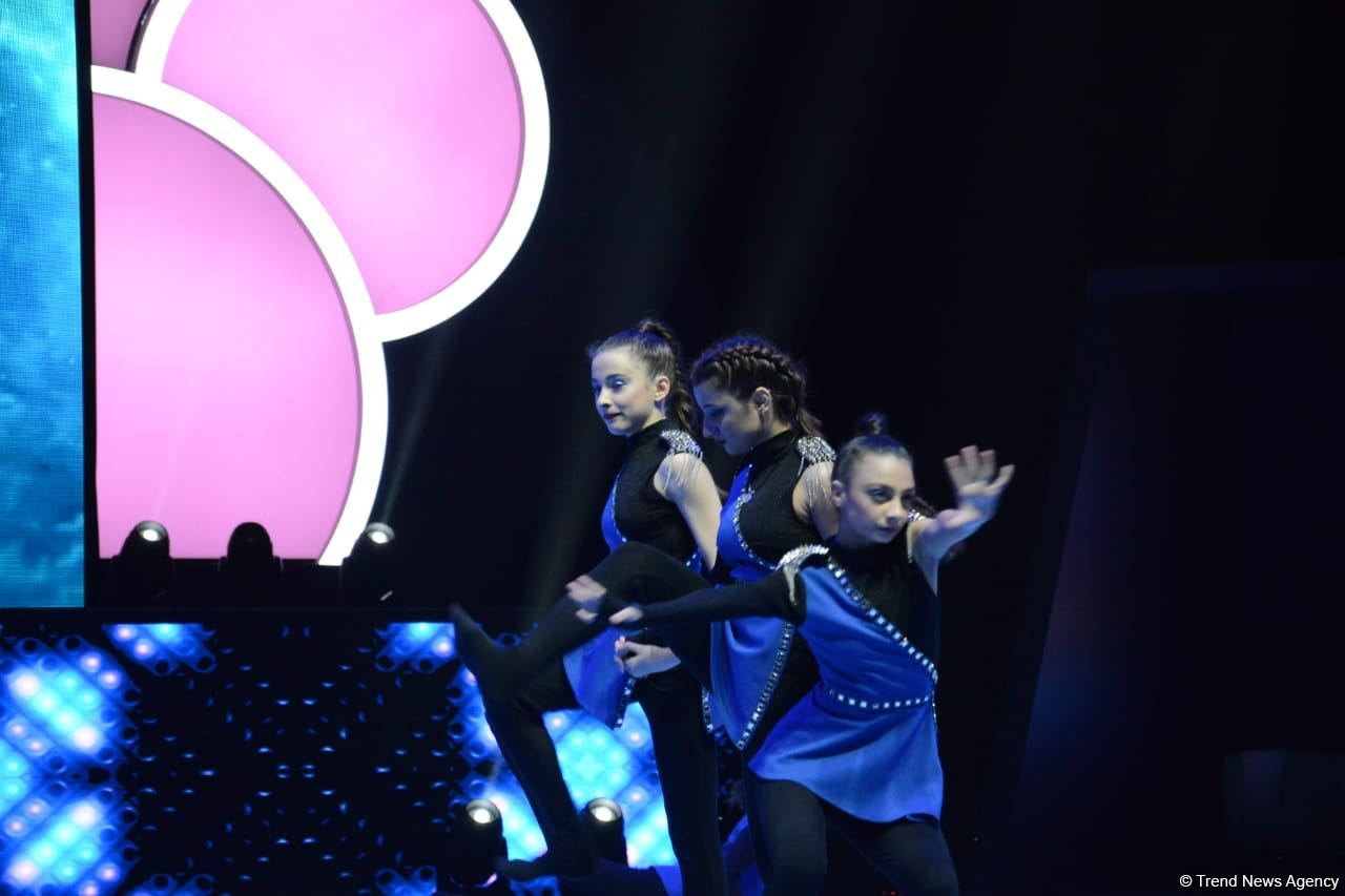 Bakıda Akrobatika Gimnastikası üzrə 12-ci Dünya Yaş Qrupları Yarışlarının təntənəli açılış mərasimi keçirilib (FOTO)