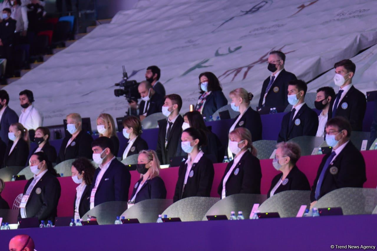 Bakıda Akrobatika Gimnastikası üzrə 12-ci Dünya Yaş Qrupları Yarışlarının təntənəli açılış mərasimi keçirilib (FOTO)