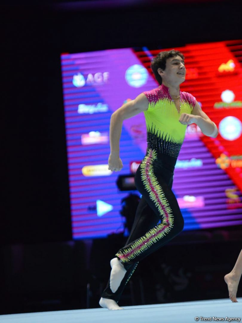 Bakıda Akrobatika Gimnastikası üzrə 12-ci Dünya Yaş Qrupları Yarışlarının birinci günü start götürüb (FOTO)
