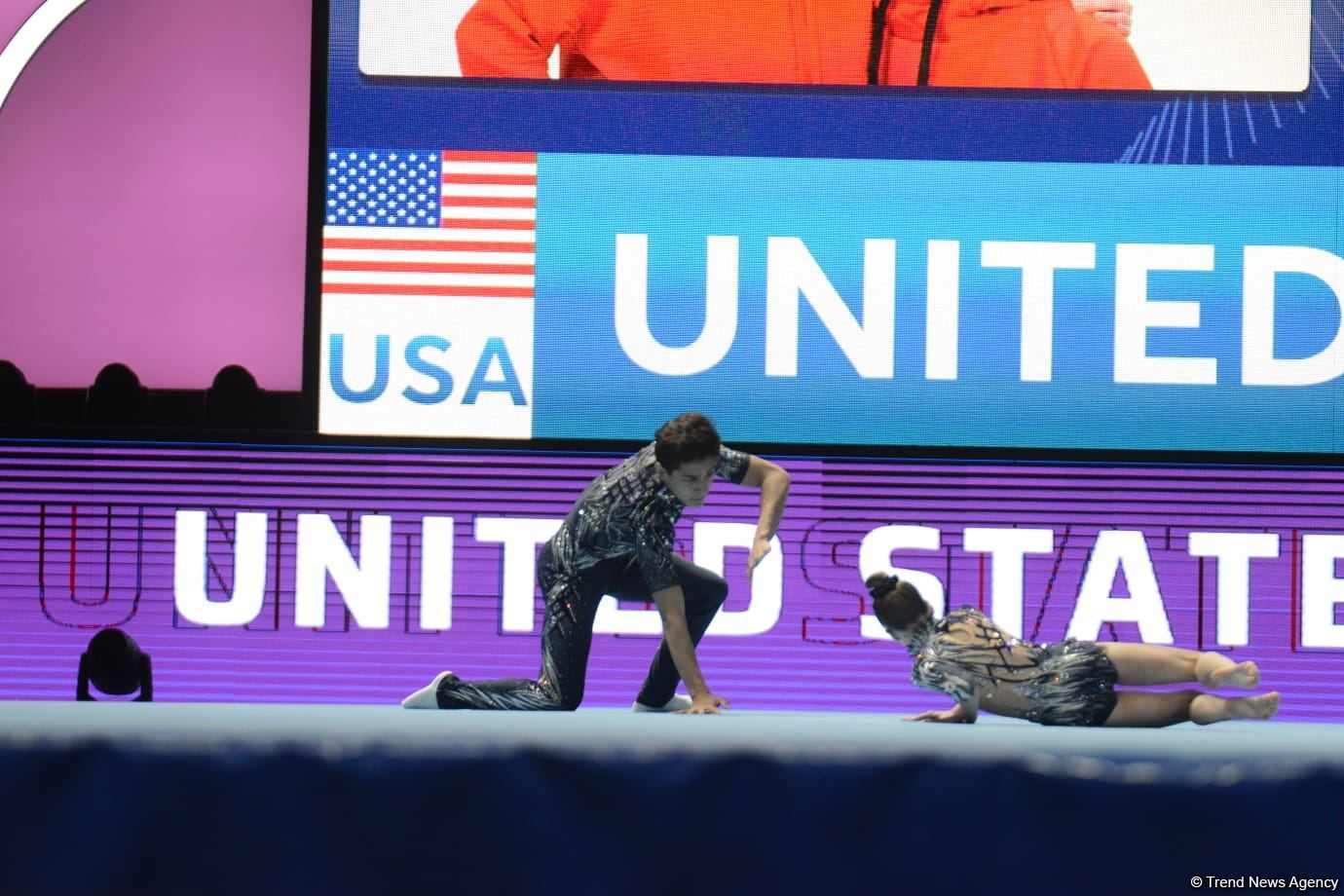 Bakıda Akrobatika Gimnastikası üzrə 12-ci Dünya Yaş Qrupları Yarışlarının birinci günü start götürüb (FOTO)