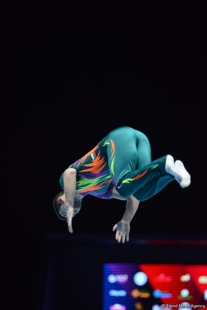 Bakıda Akrobatika Gimnastikası üzrə 12-ci Dünya Yaş Qrupları Yarışlarının birinci günü start götürüb (FOTO)