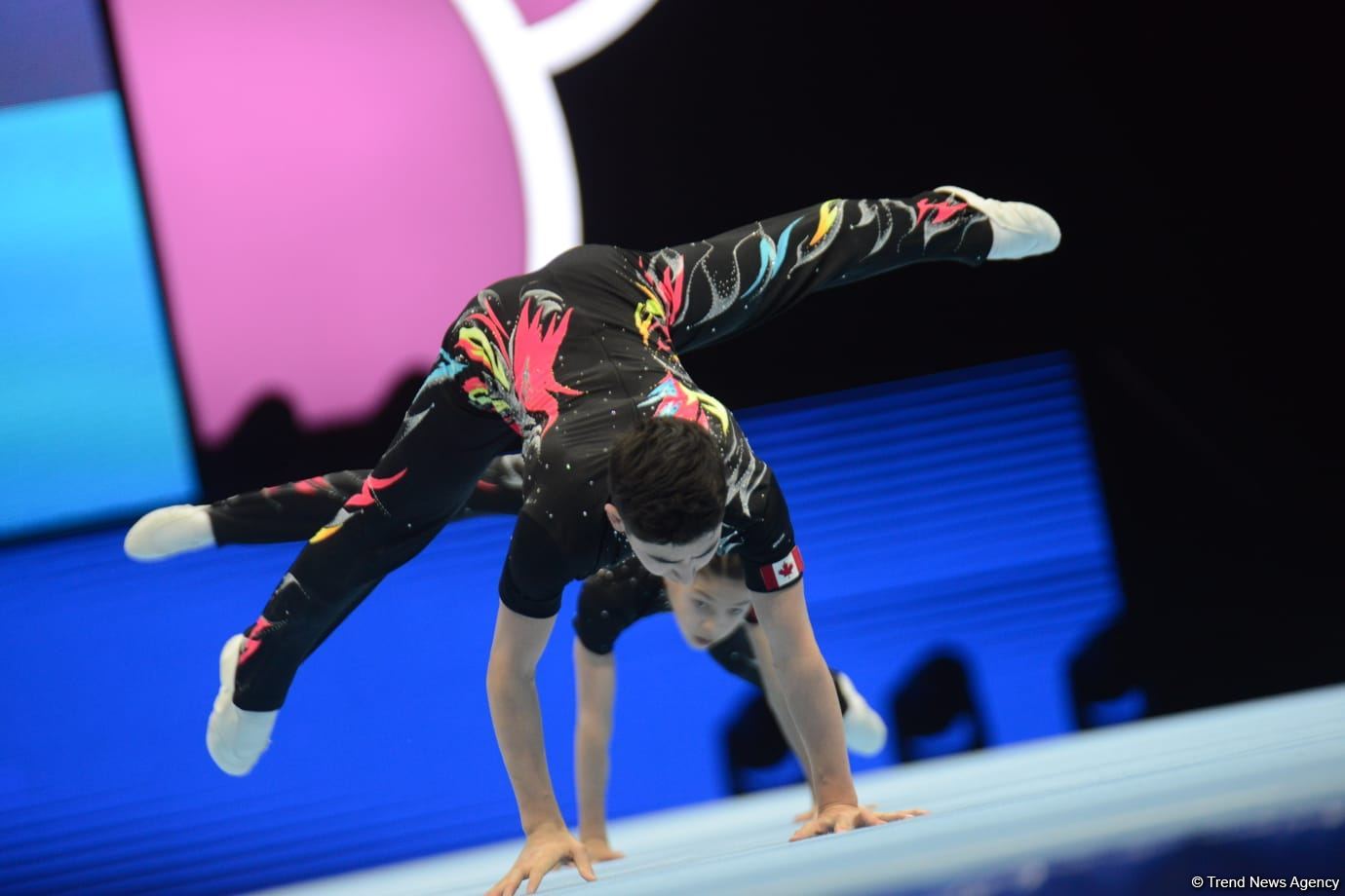 Bakıda Akrobatika Gimnastikası üzrə 12-ci Dünya Yaş Qrupları Yarışlarının birinci günü start götürüb (FOTO)