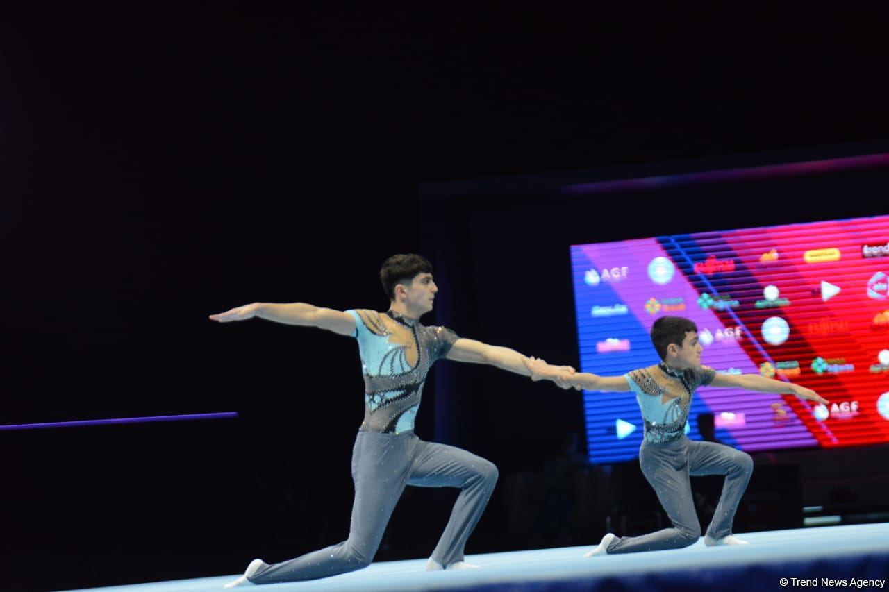 Rəsul Seyidli və Rəvan Zeynallı Akrobatika Gimnastikası üzrə Dünya Yaş Qrupları yarışında balans hərəkətlərini nümayiş etdirib (FOTO)