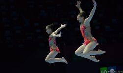 Bakıda akrobatika gimnastikası üzrə Dünya Yaş Qrupları Yarışlarının ikinci günü davam edir (FOTO)