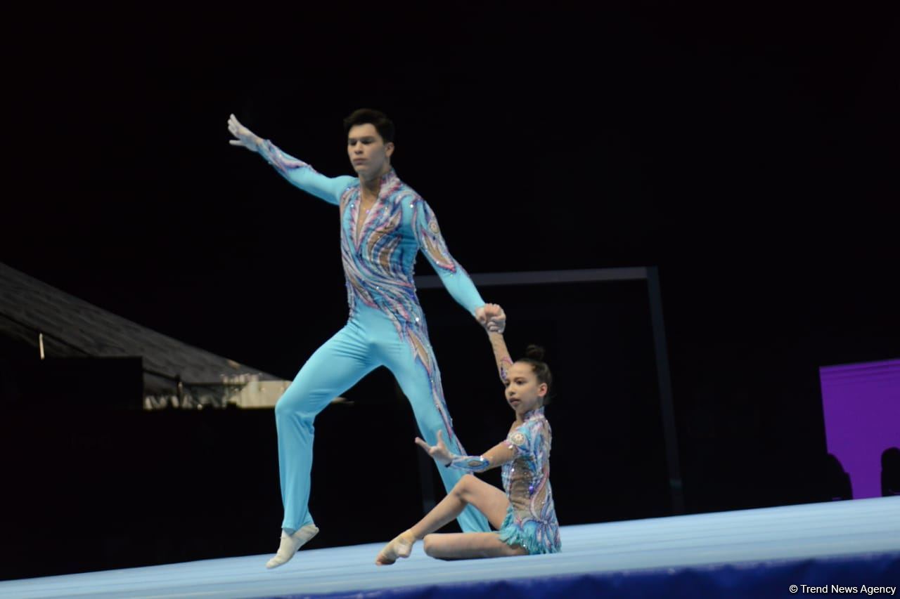 Azərbaycan gimnastları Milana Əliyeva və Nizam Xamidulin təsnifatda ikinci keçid yerində qərarlaşıb (FOTO)