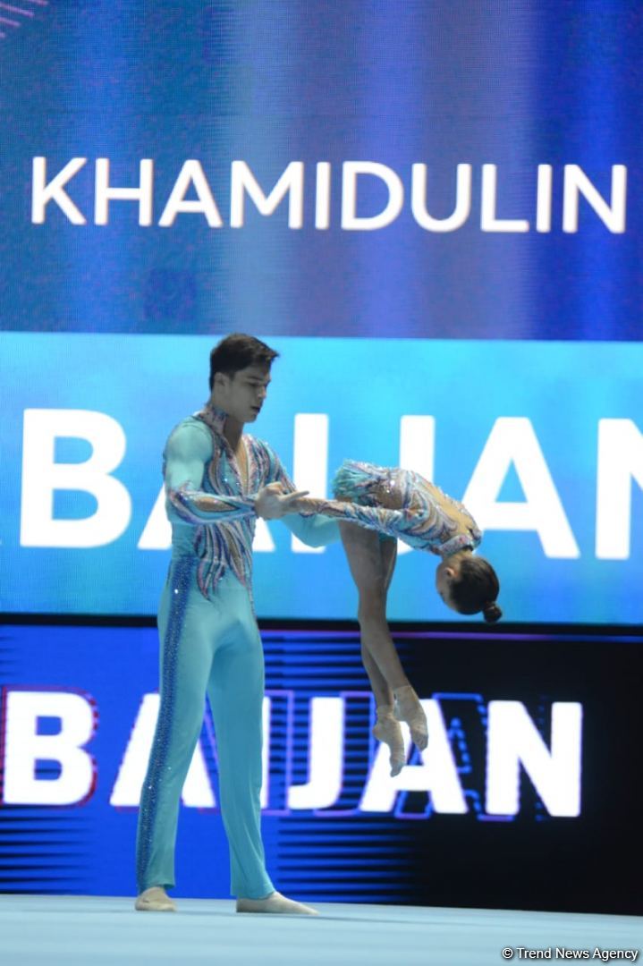 Azərbaycan gimnastları Milana Əliyeva və Nizam Xamidulin təsnifatda ikinci keçid yerində qərarlaşıb (FOTO)